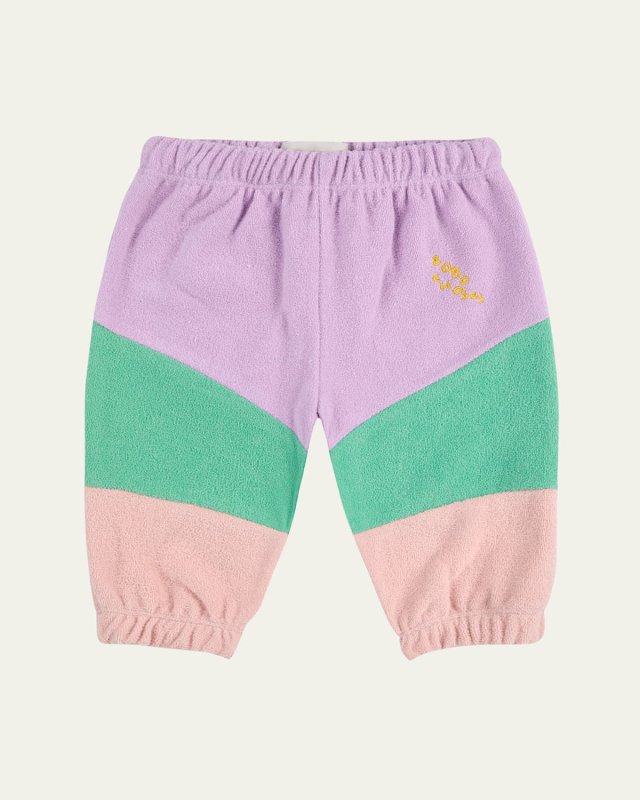 Girl's Lila Color Block Joggers, Size Newborn-24